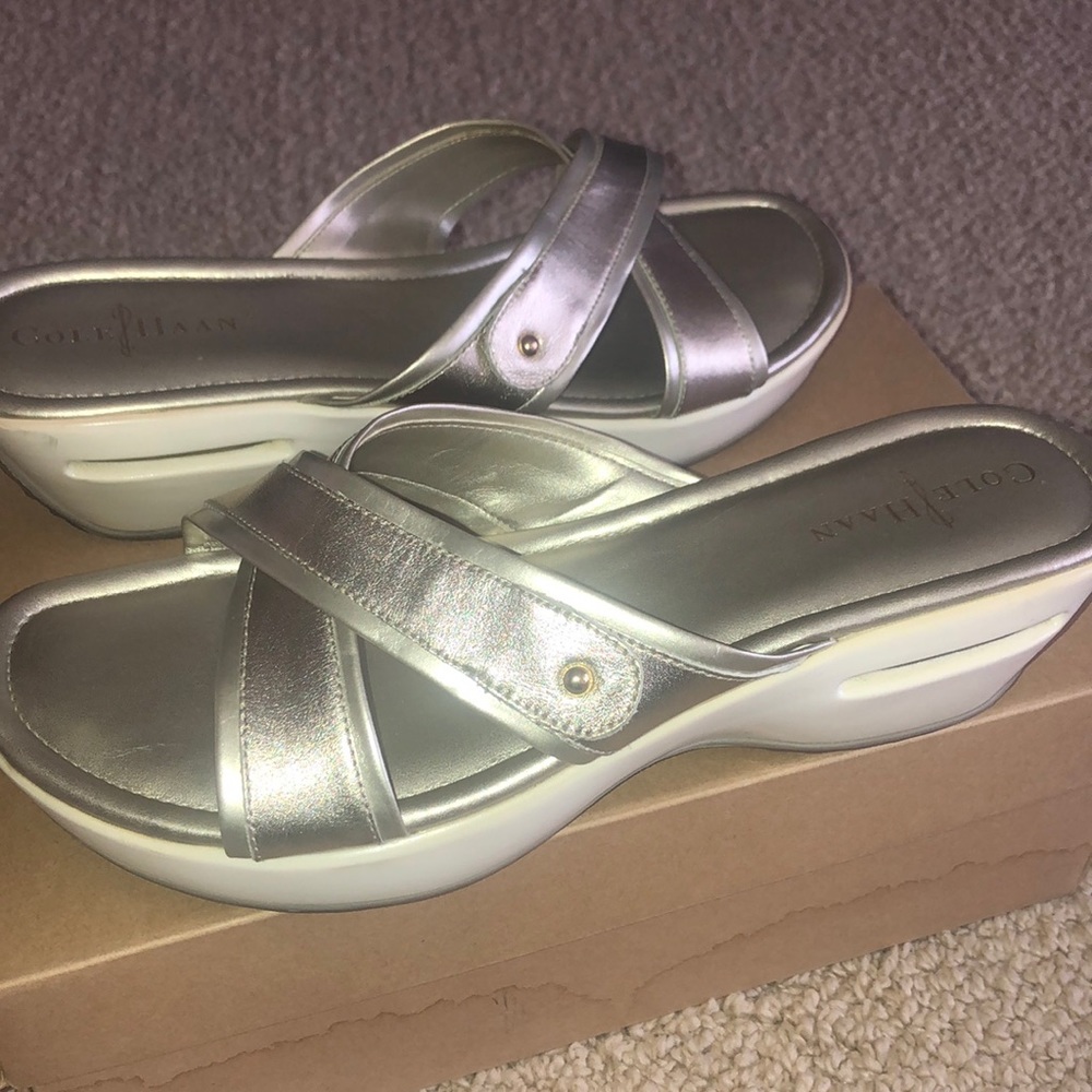 Leather Silver casual sneakers